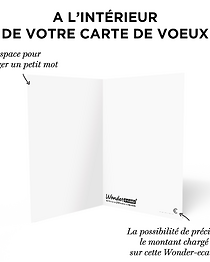 Carte de vœux 2 en 1 Merci