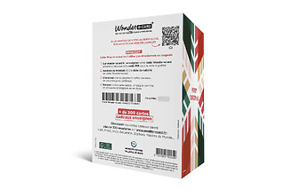 Carte de vœux 2 en 1 Merry Christmas Flocon