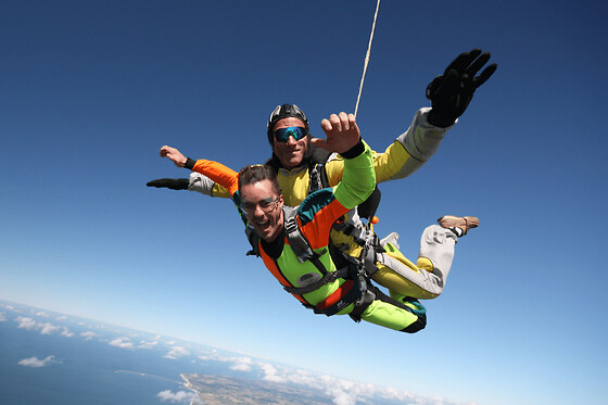Saut en Parachute en tandem au-dessus du Mont-Saint-Michel (50)