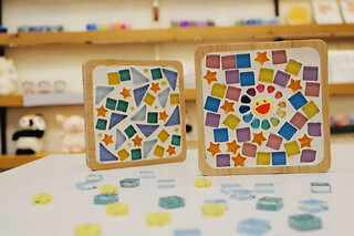 Atelier Sous-verre en mosaïque à Rouen (76) - Etoile