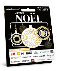 Carte Joyeux Noël Dorée