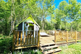 Séjour gourmand pour 2 en cabane aux Rêves d'Ambre à Montagut (64)