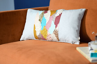 Atelier tissage d'une housse de coussin à Montauban (82)