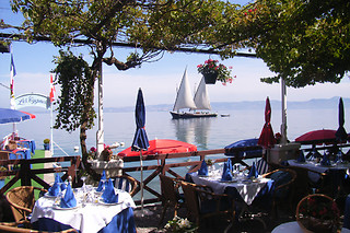 Un repas en duo à l'Hôtel Les Cygnes à Évian-les-Bains (74)