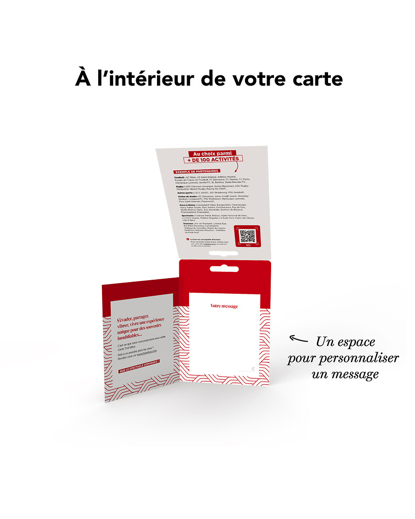 Carte Billetterie - Séjour Rugby
