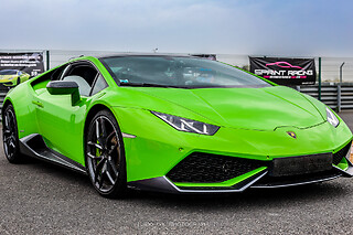 Découverte Lamborghini Huracan (3 tours) sur le Stadium Automobile d'Abbeville (80)