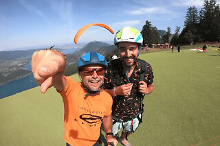 Vol Prestige en parapente au-dessus du lac d'Annecy (74)