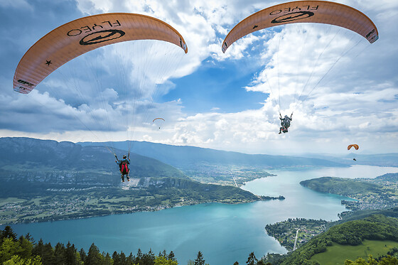 Vol Découverte en parapente au-dessus du lac d'Annecy (74)