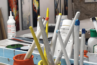 Atelier peinture avec un artiste international à Nice (06)