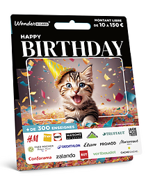 Carte Anniversaire Chaton