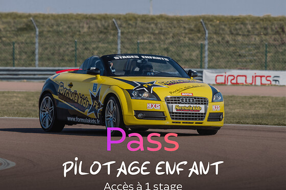 Pass Stage de Pilotage Enfant | 16 circuits en France - Pass 10 tours